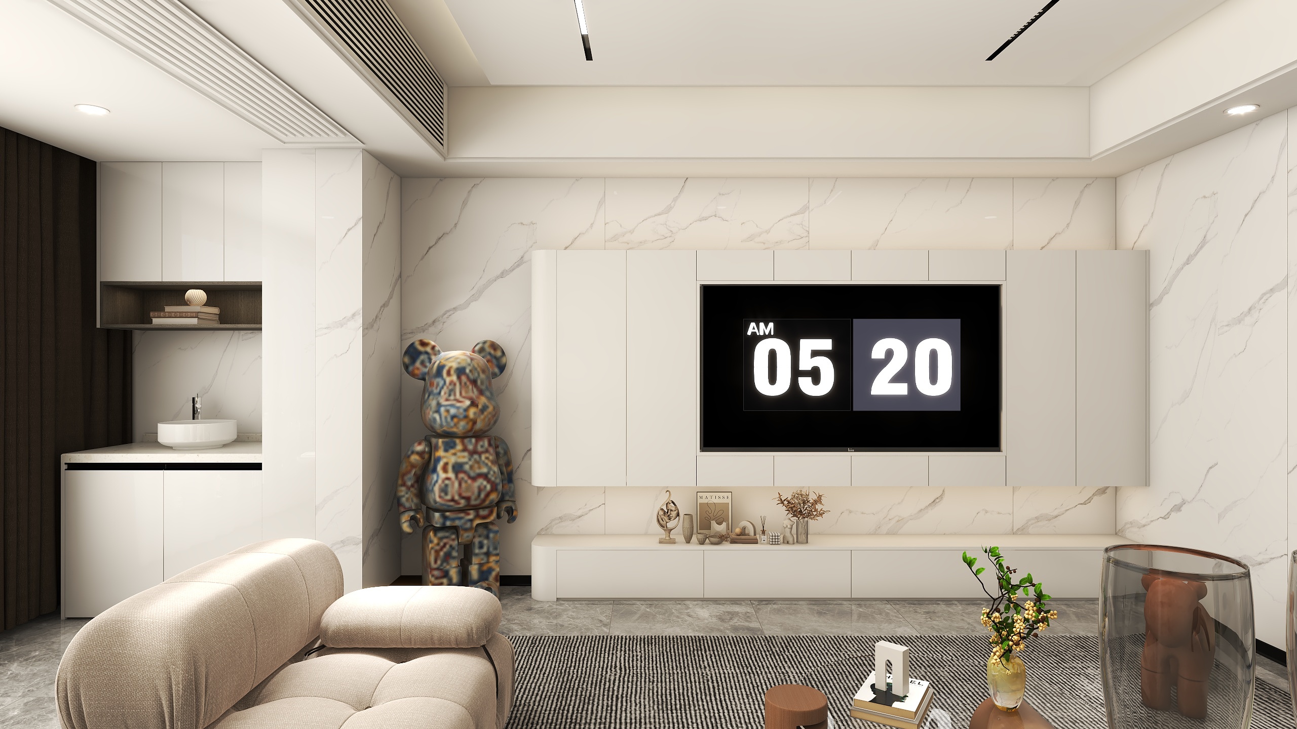 设计熊俊-金龙壹号140平三房设计-装修设计方案