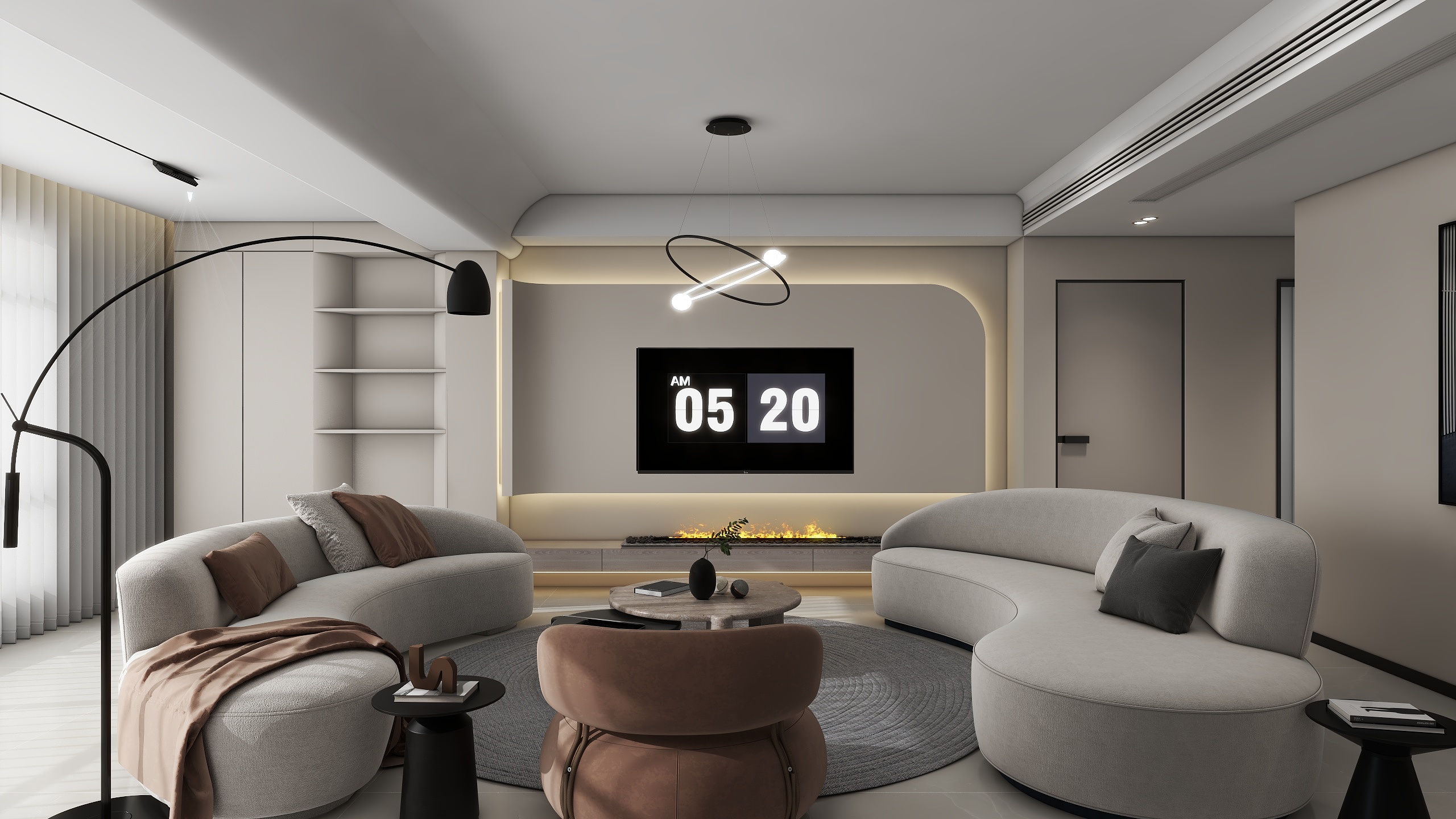 简十二-铜仁现代极简奶油风-装修设计方案