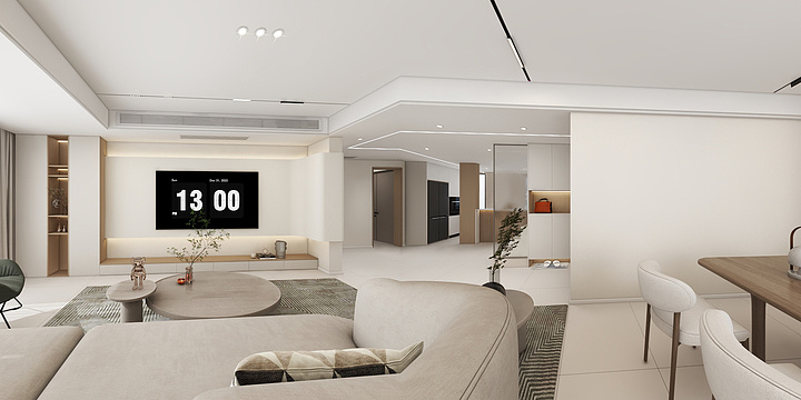 墨禾全案QSDT-现代无主灯-装修设计方案