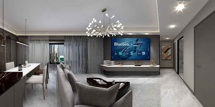 十一根小辫设计工作室-铜川绿地-装修设计方案