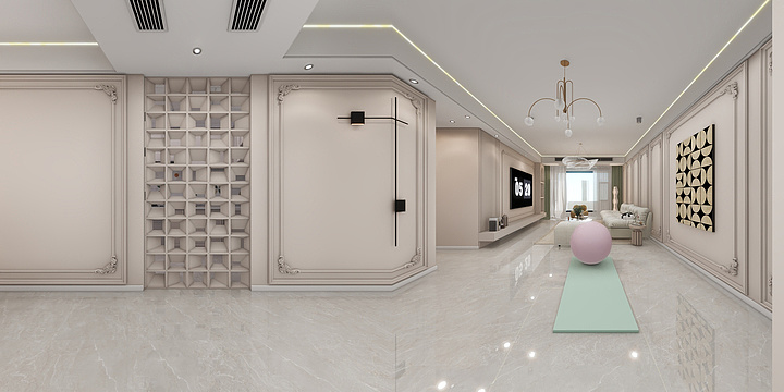 江都玖艺设计-富贵法式-装修设计方案