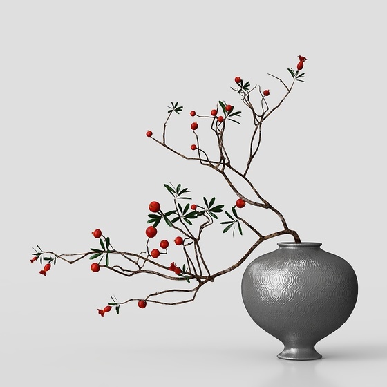 New Chinese style ceramic flower vase ornaments