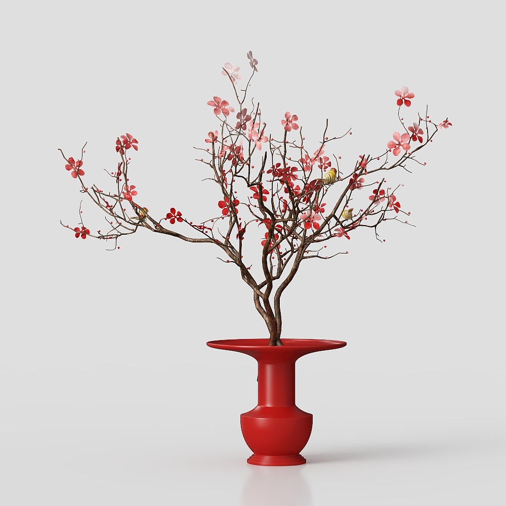 新中式插花摆件
