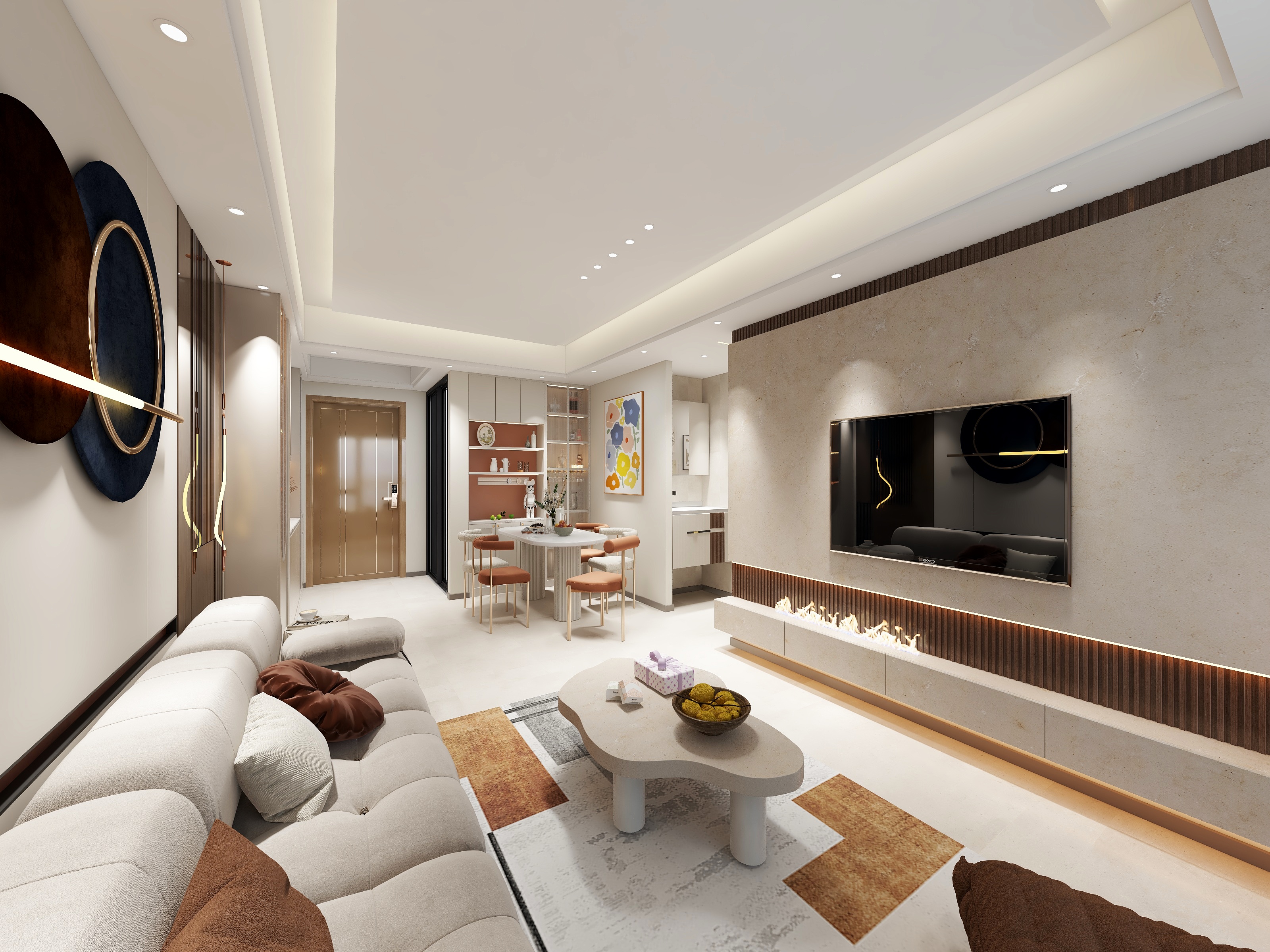 耿仁彪-宝辉尚城95平现代风格-装修设计方案