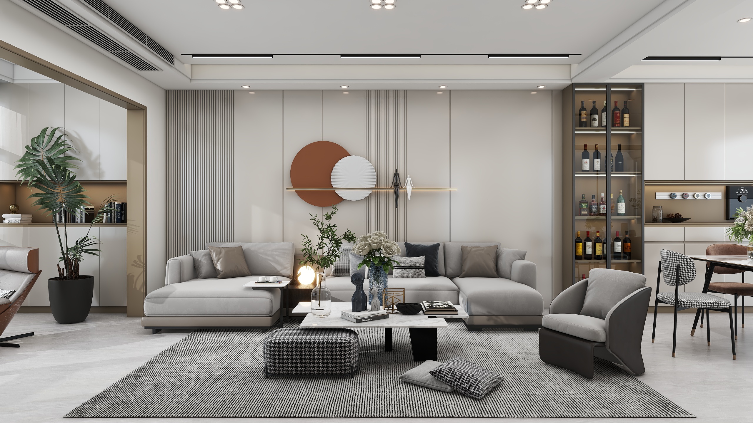 徐铭锴丶-《羽绒白》--现代混搭装修效果图