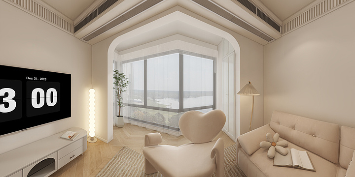 甲乙装饰3黄荣-南城印象3室-装修设计方案