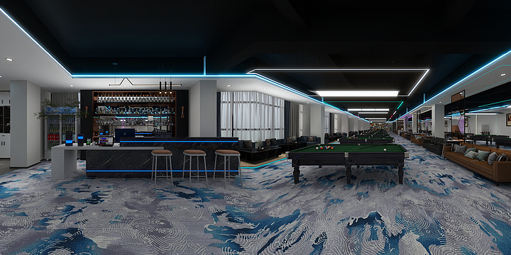 阅設-棋牌房-桌球厅-装修设计方案