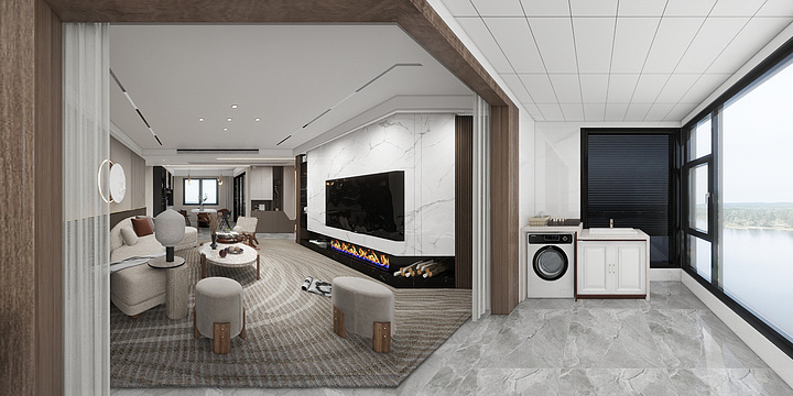 马鞍山筱设计室内设计工作室-180平四居现代简约-装修设计方案