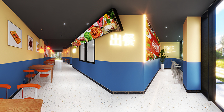 福众装饰-欧阳冰-龙华韩国料理店(简约风）-装修设计方案