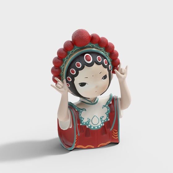 Chinese opera character ornaments