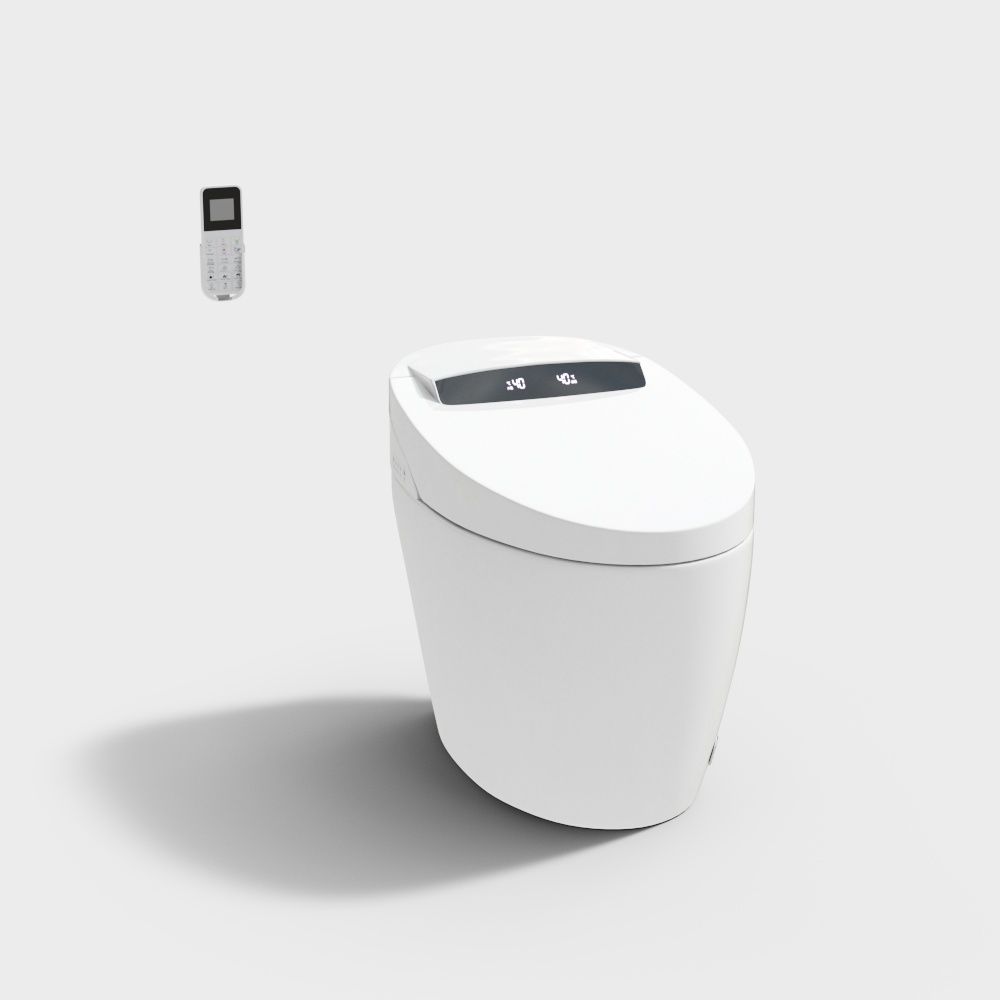 Modern Smart One-Piece Floor Mount Elongated Toilet & Bidet with Seat Horizontal Outlet