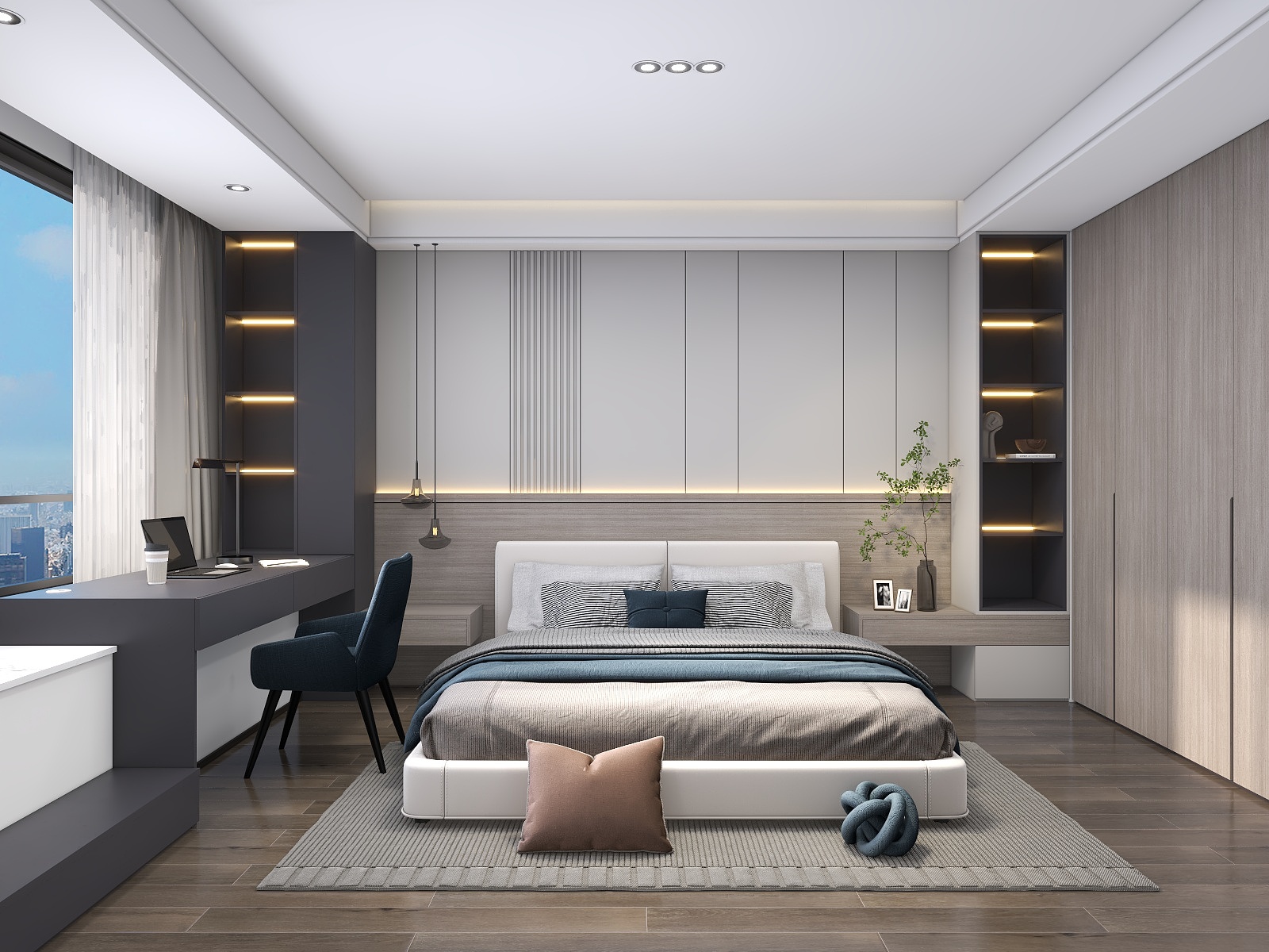 ONE壹-阿金的好课-现代风卧室定制课程-全屋定制第五节-装修设计方案