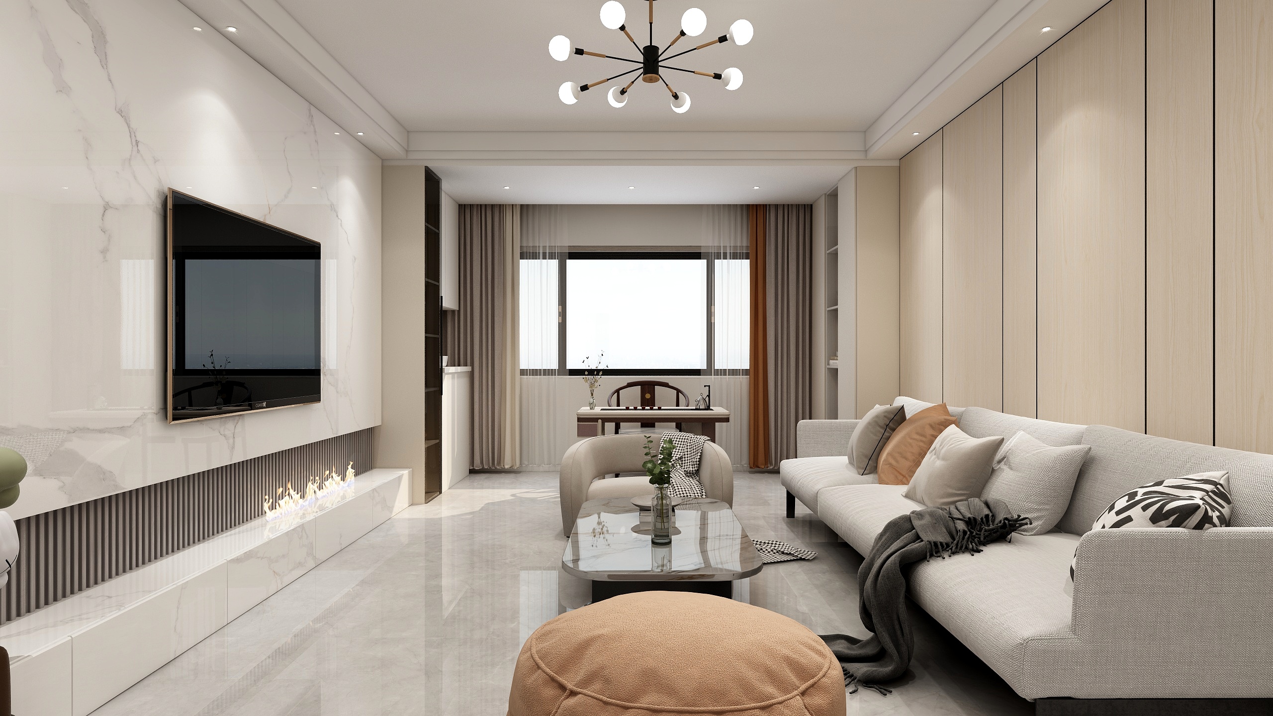 星星的光-天元郡122㎡3室-装修设计方案