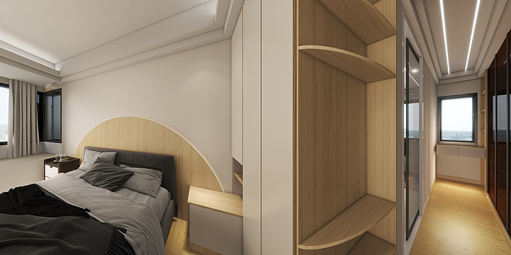 恒兴小卢-半岛明珠5栋2903    奶咖风-装修设计方案