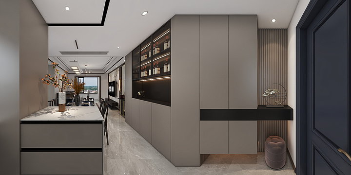 设计师杨阔-梦馨苑90新中式3-装修设计方案