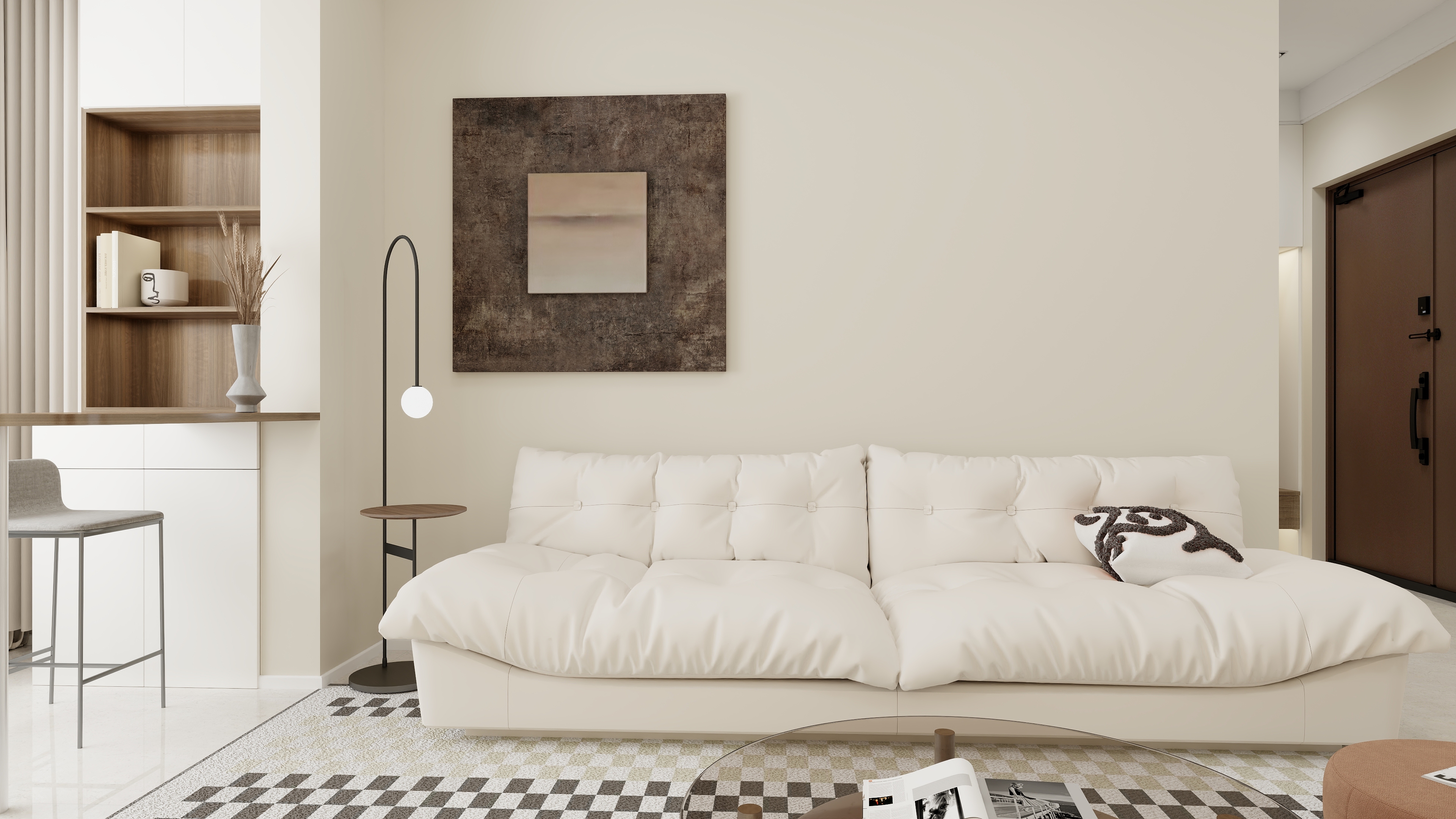 OMMO云-奶油97㎡3室装修效果图