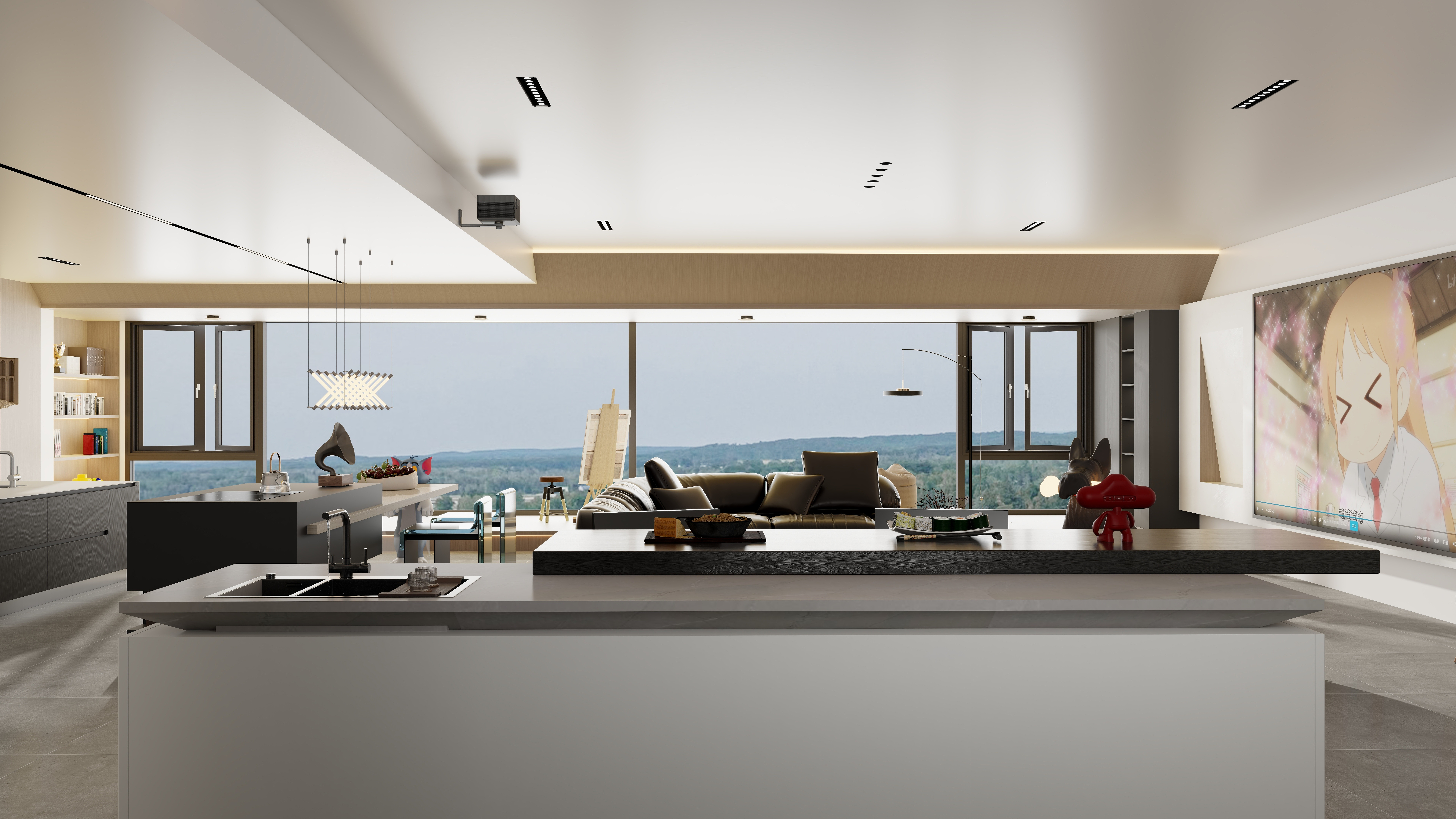 归尘a-10.26【奇妙夏日】160㎡现代风格-装修设计方案