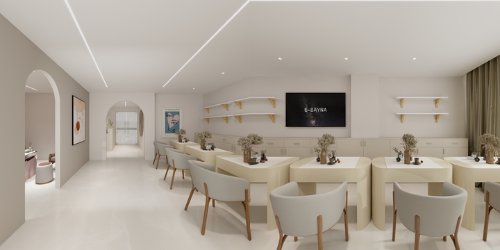 阿夹--世纪金源美甲店-装修设计方案