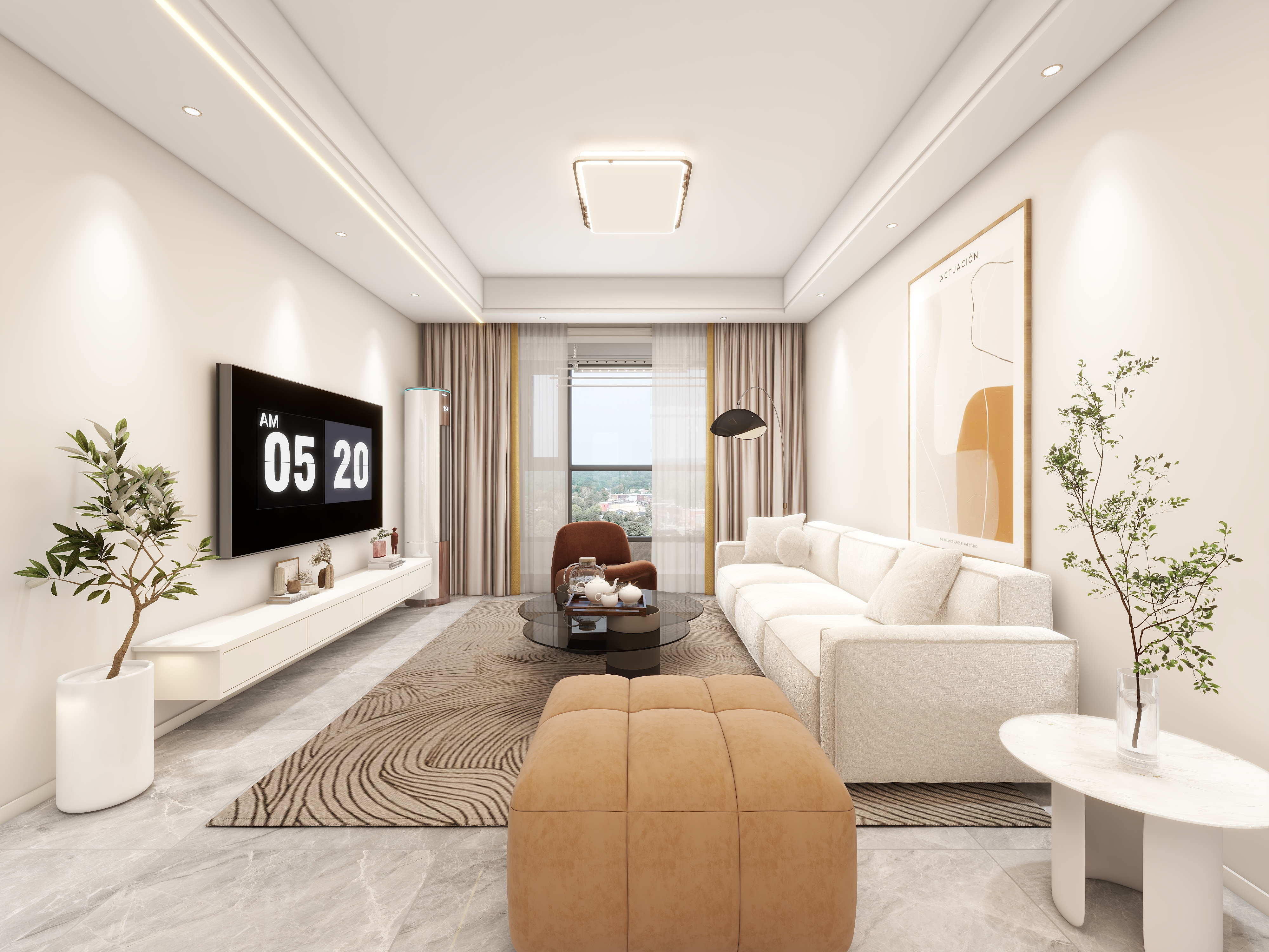 设计丨张超杰-祥润府邸现代简约3室-装修设计方案