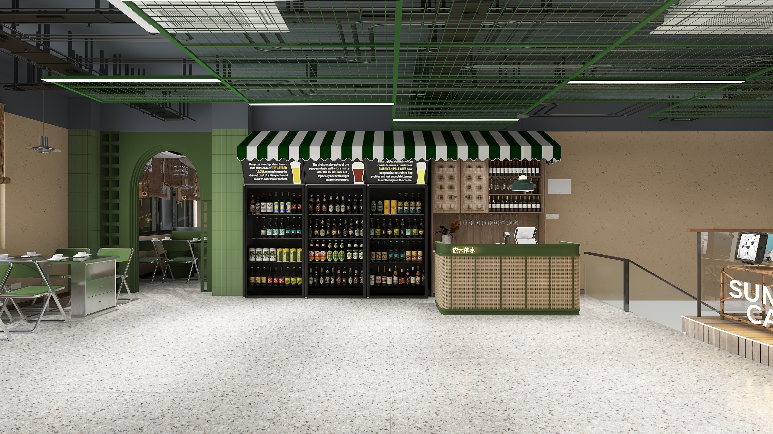 笑声很大装饰设计-依云依水椰子鸡品牌店-装修设计方案