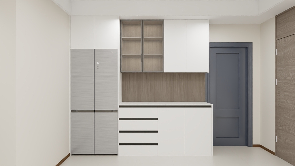 西安冬青室内设计-锦绣时代A座2804效果图-装修设计方案