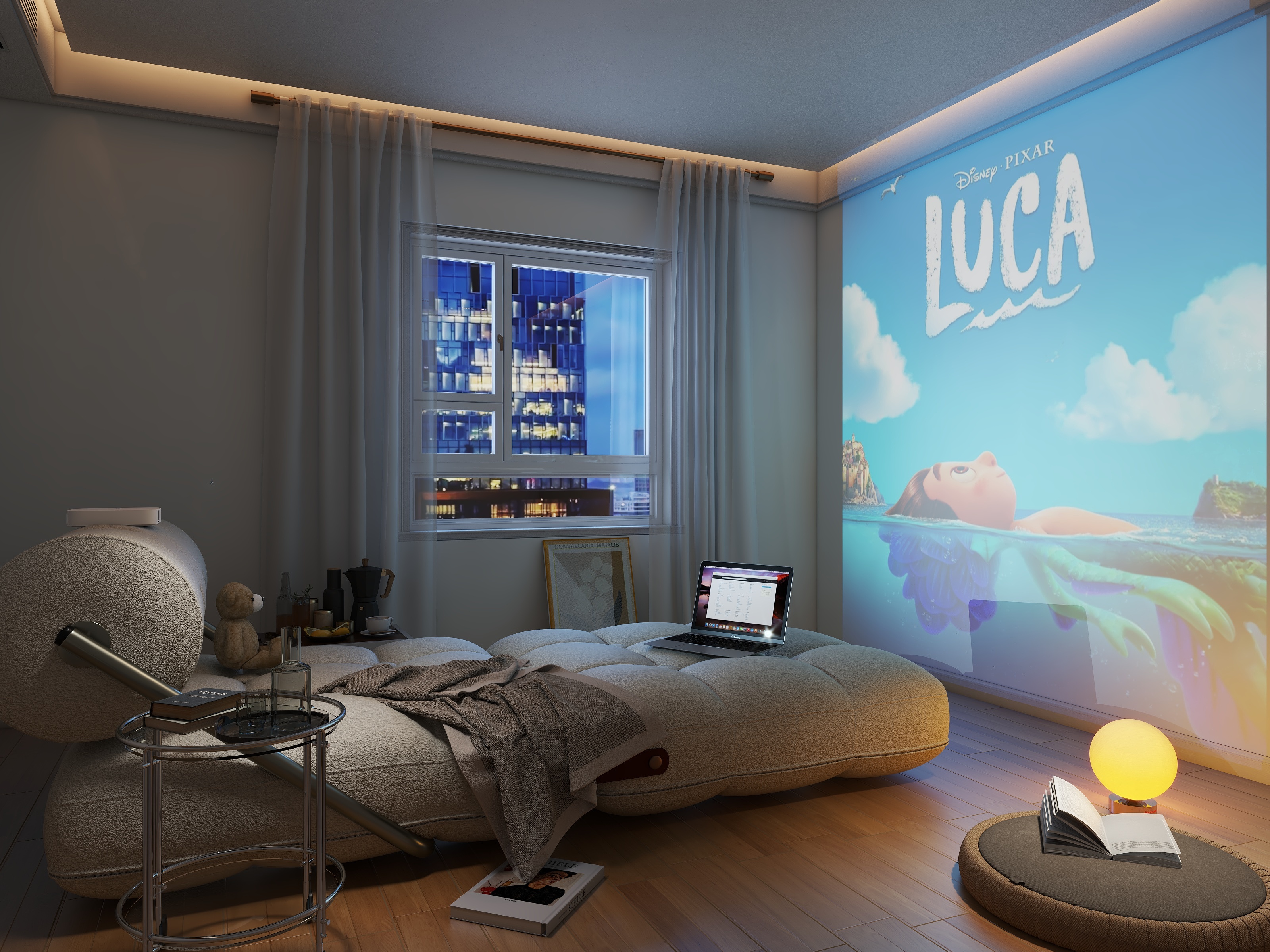 金华懋欣贸易有限公司-601观影室-装修设计方案