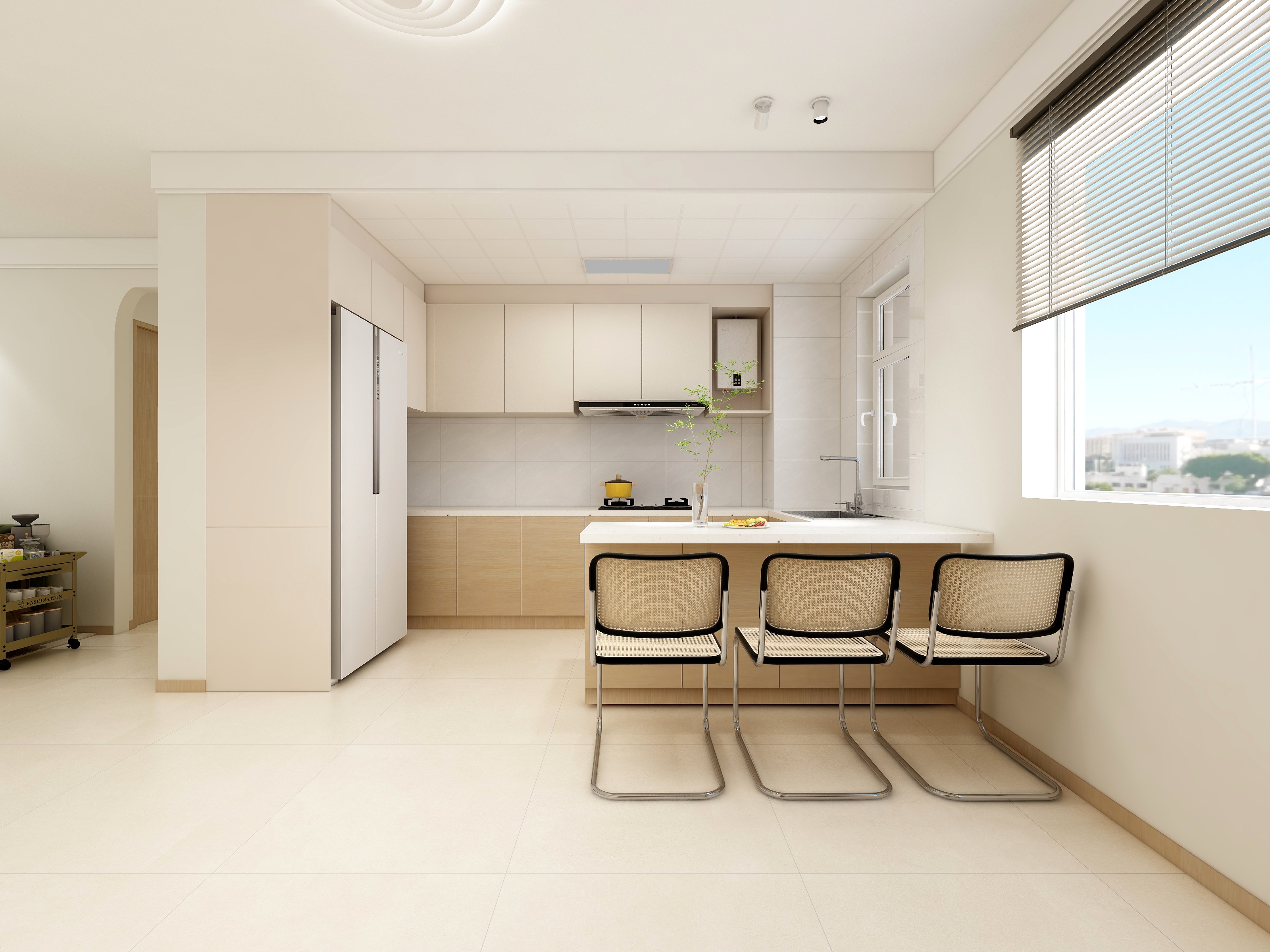 太阳当空照赵-万达公园one129㎡户型129m²装修效果图