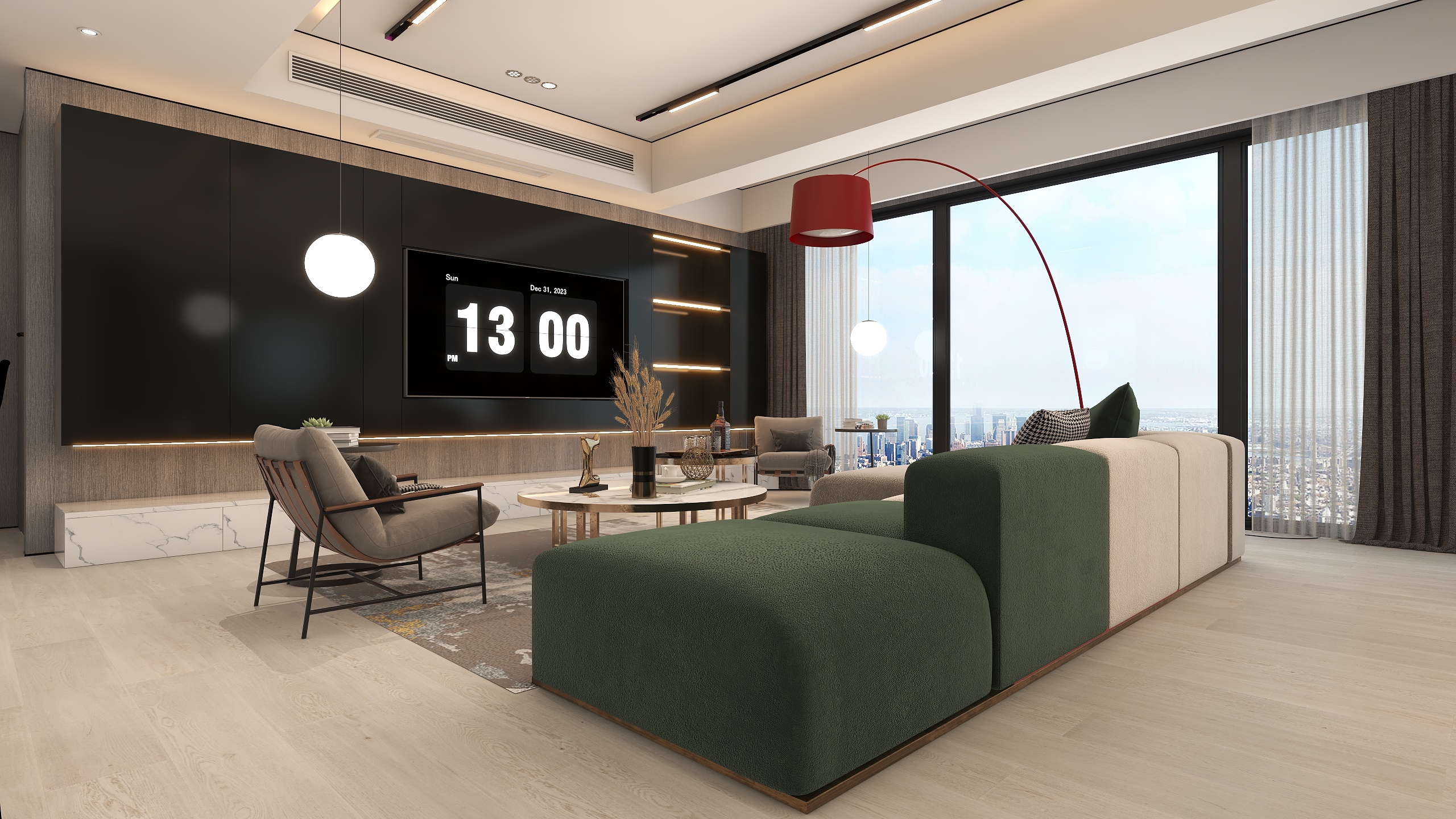 刘玉川-全案设计-现代简约114㎡2室-装修设计方案