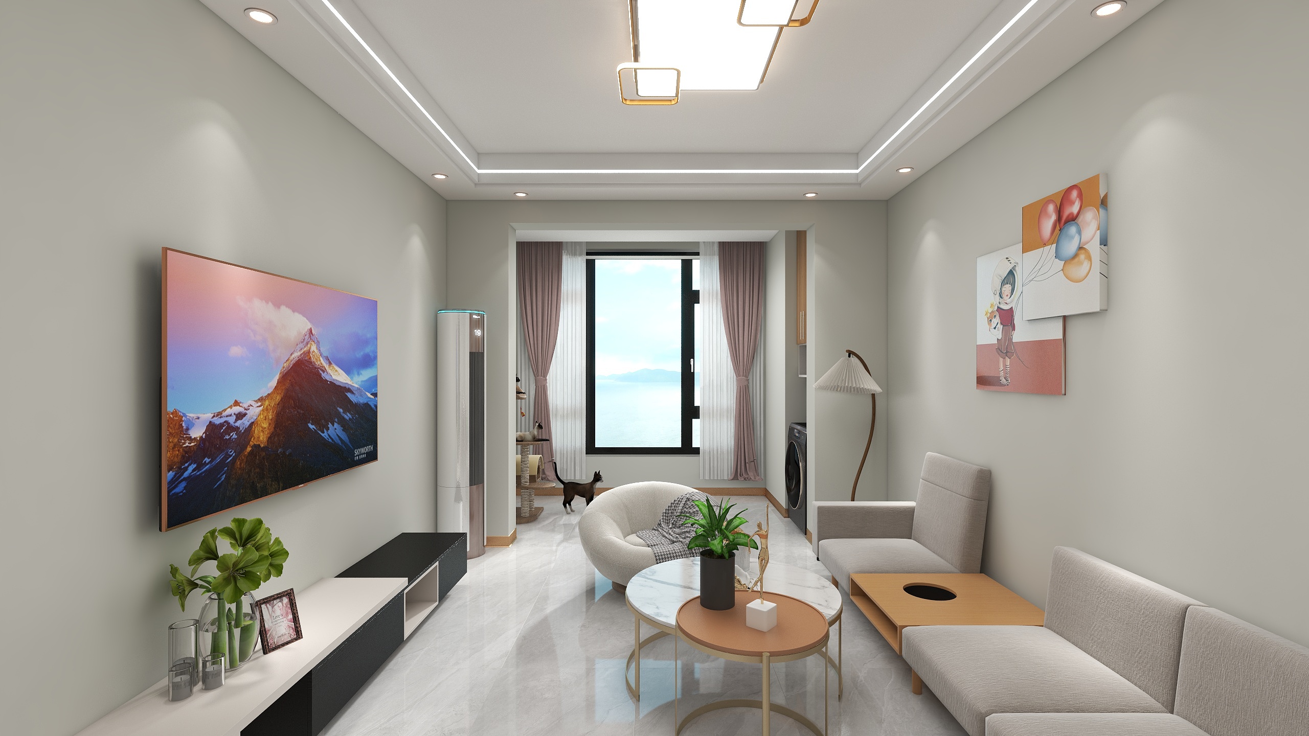 喜艺装饰设计全屋定制-硬装专业等级考核户型-副本-装修设计方案