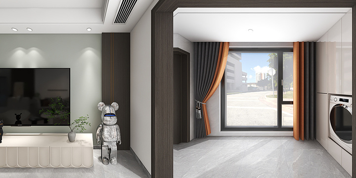 非鱼Designer-意禾天玺21#103室效果图-装修设计方案