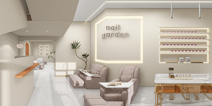 室内设计师张博1-梦想城105眼镜+美甲店-装修设计方案