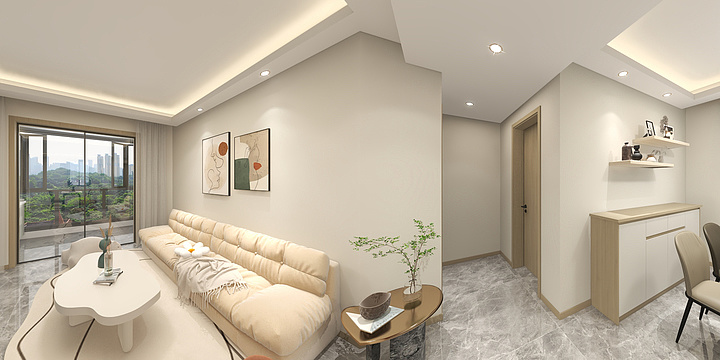 宜兴丁蜀-宝龙悦府（精装房）5-1202-装修设计方案