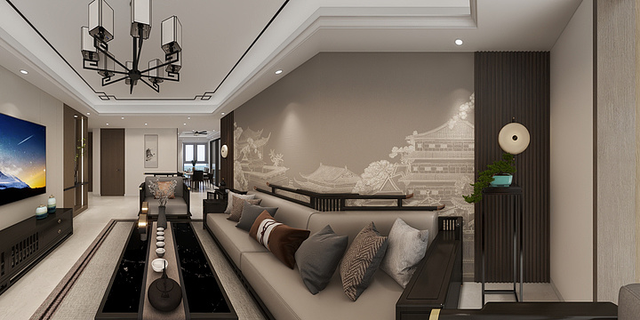 全案设计李小龙-汇景名都129-13楼-装修设计方案