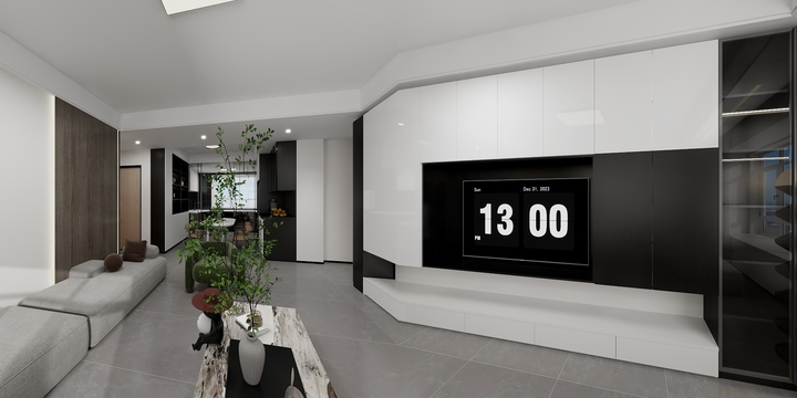 卓来studio-黑白灰现代简约-装修设计方案