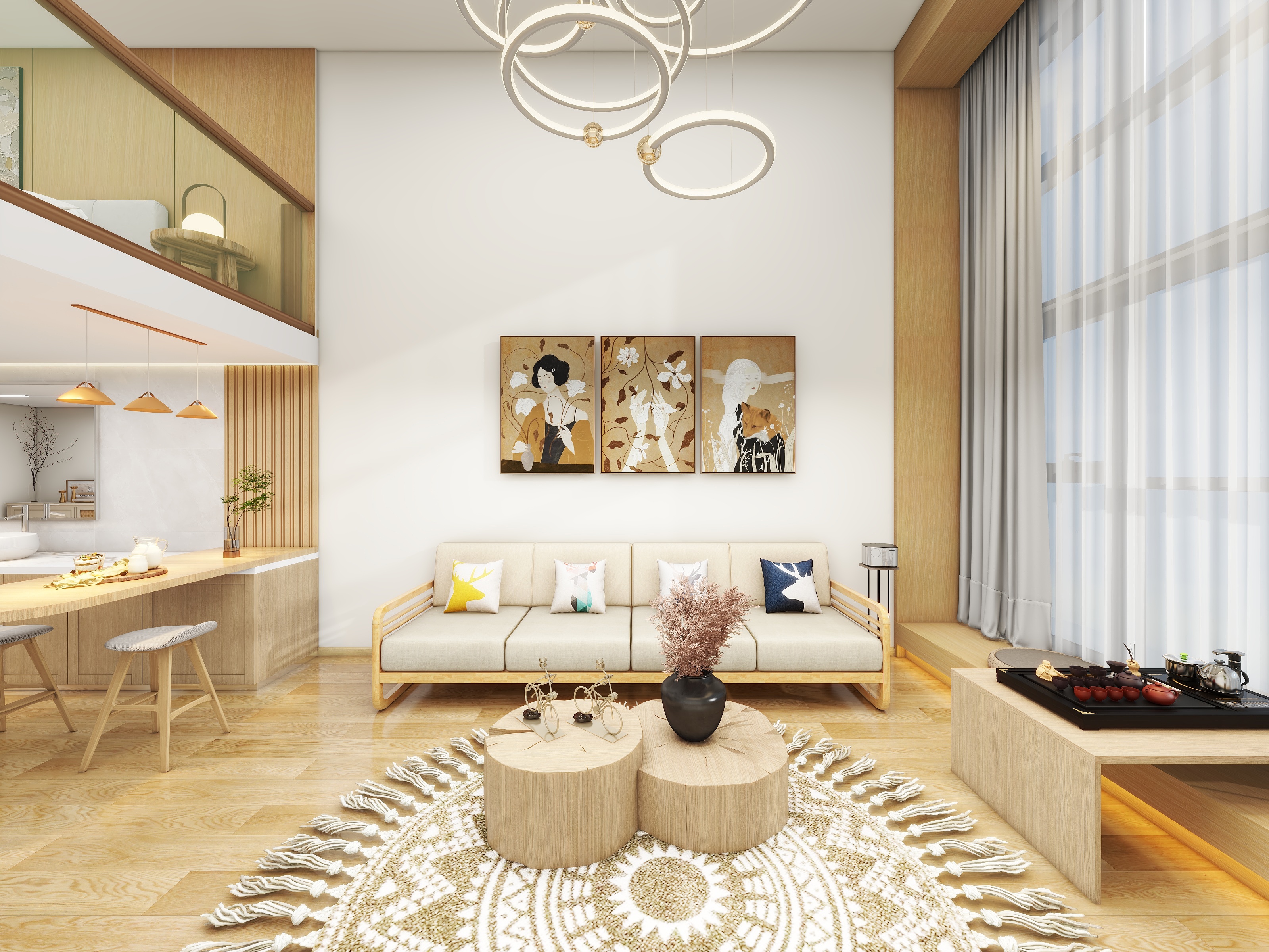 Mr.和-设计-田园46㎡装修效果图