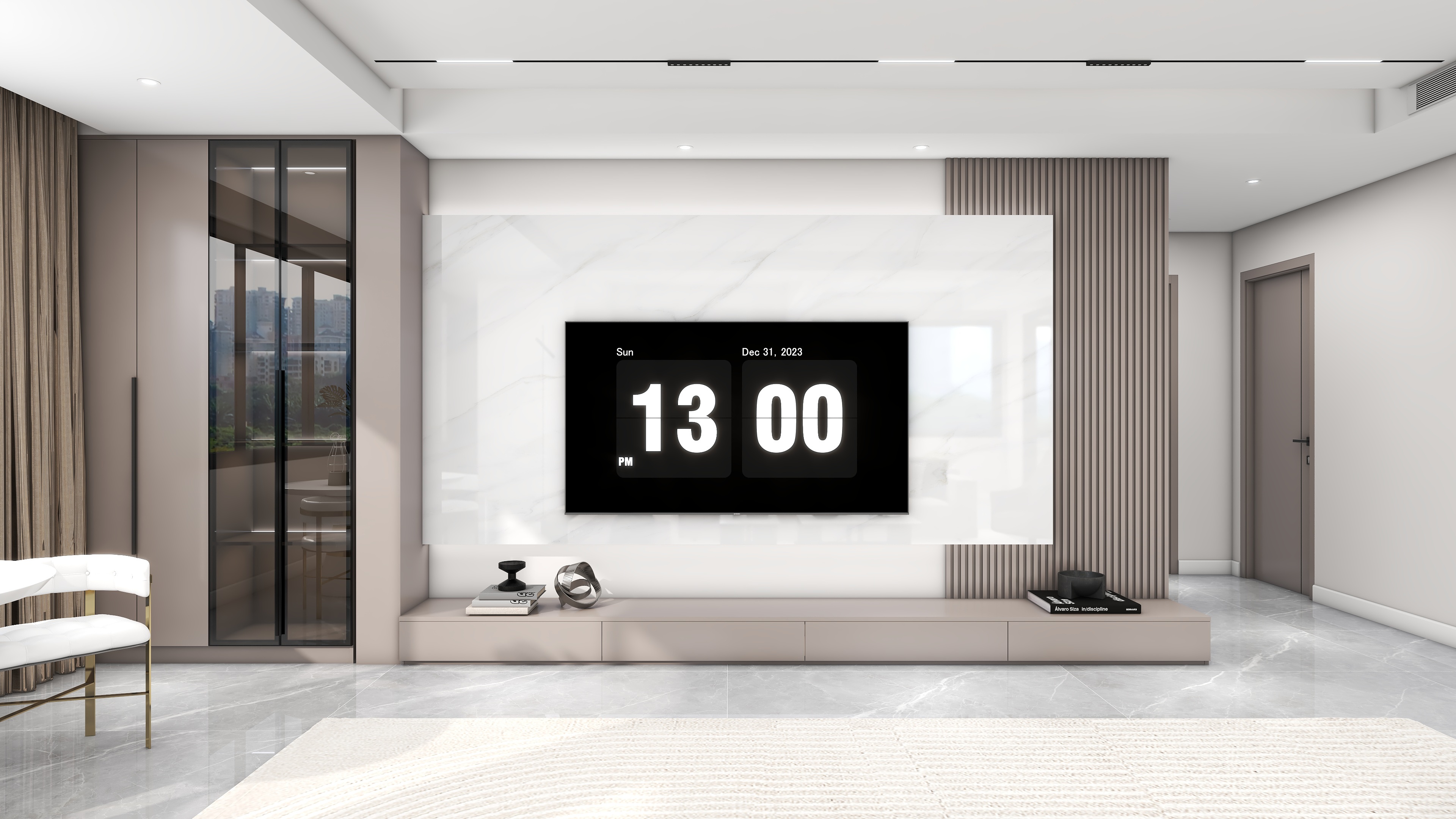 星空设计500一套-二居现代轻奢风135㎡装修效果图