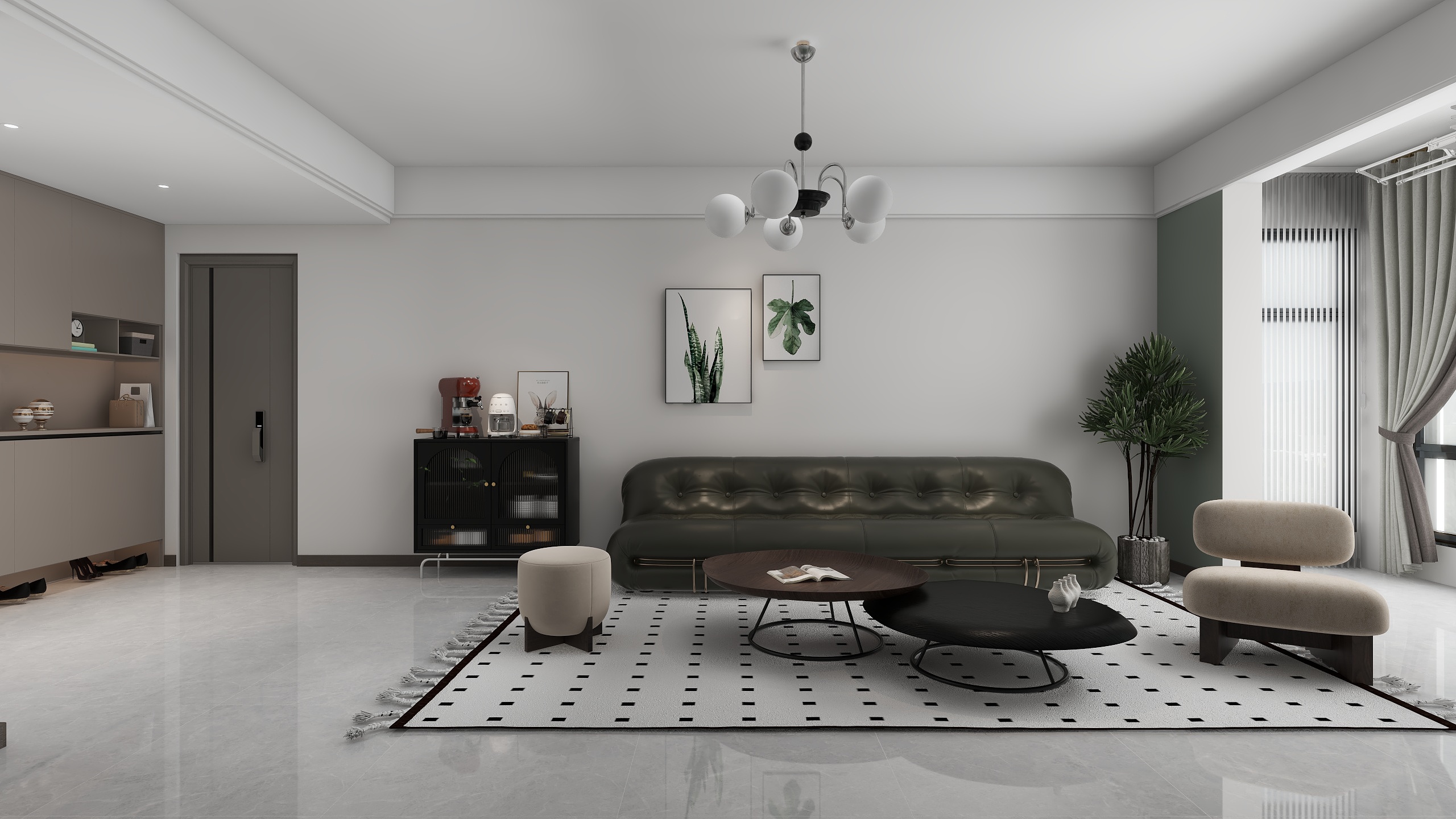 设计师万阳-毓秀学城现代简约116㎡3室装修效果图