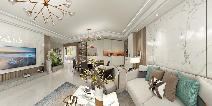 文竹装饰王益洪-杰鹏花园1幢2-1号张先生家装-装修设计方案