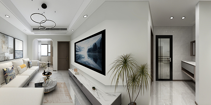 设计师唐洪伟-越秀上东-程女士雅居 -装修设计方案