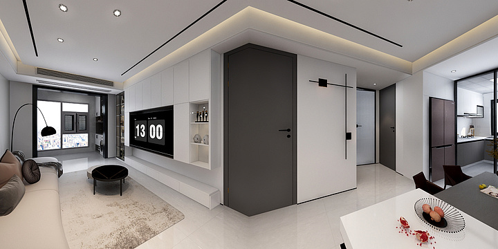 玖玖熙-现代简约122㎡4室-装修设计方案