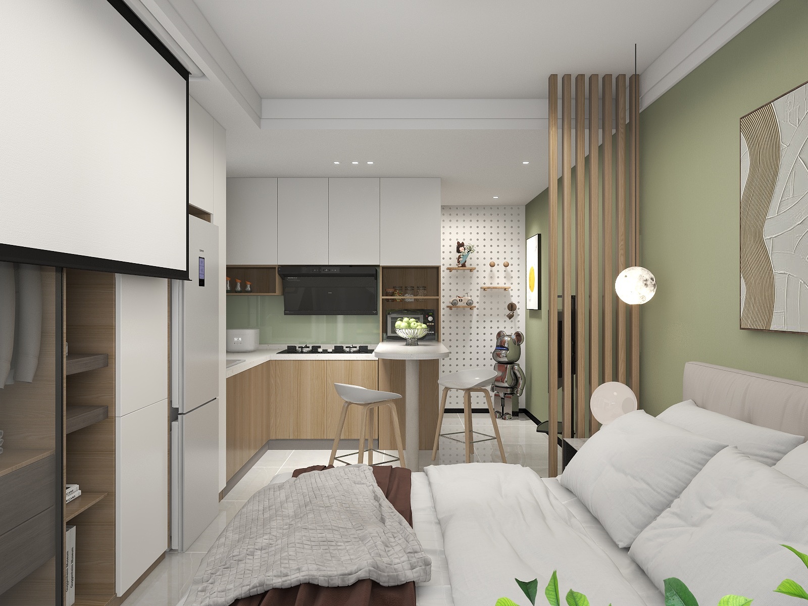 潋然-绿地朗山4号院35平米一居-装修设计方案