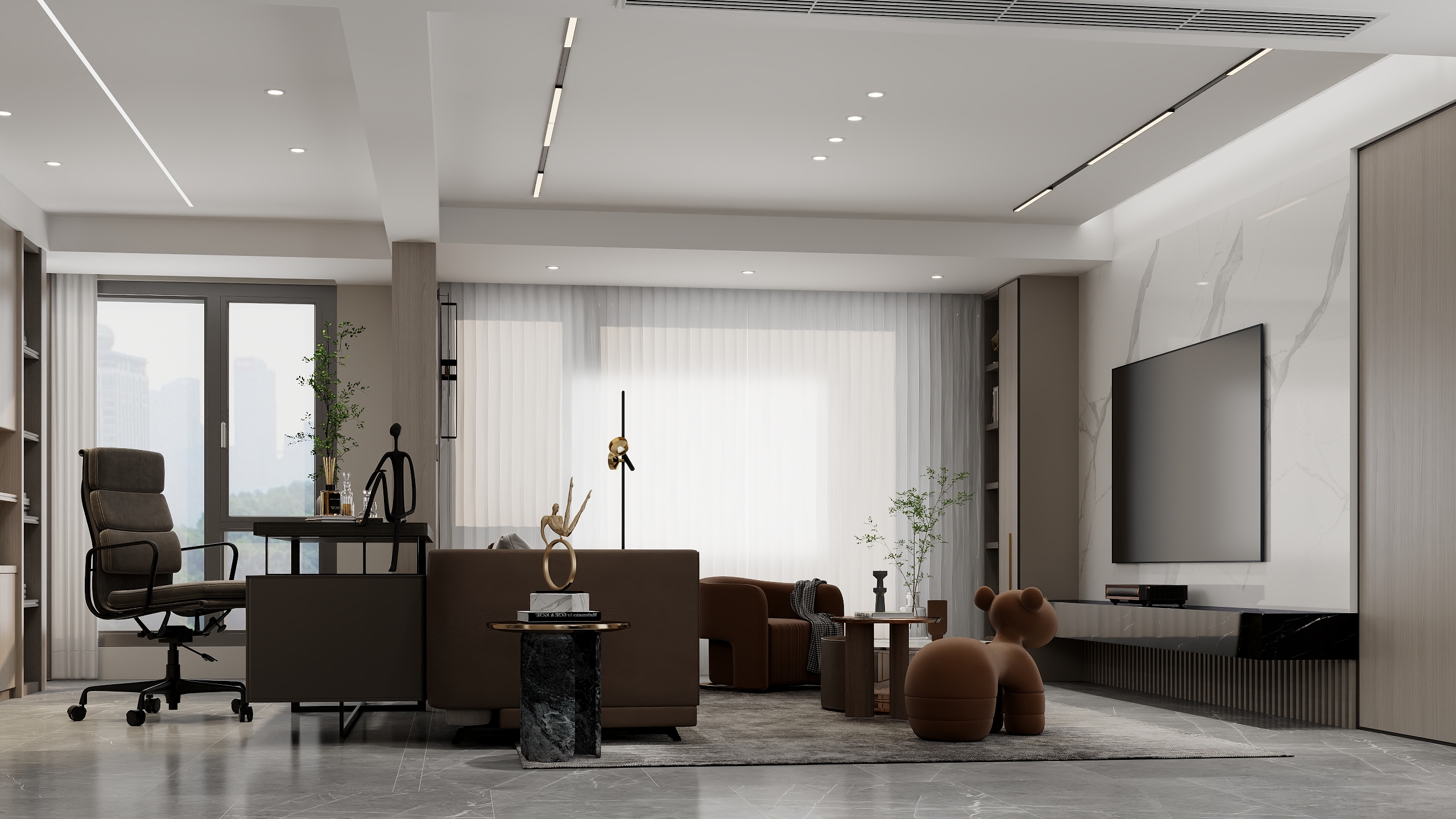 千彦空间设计-蓝城兰园144㎡4室-装修设计方案