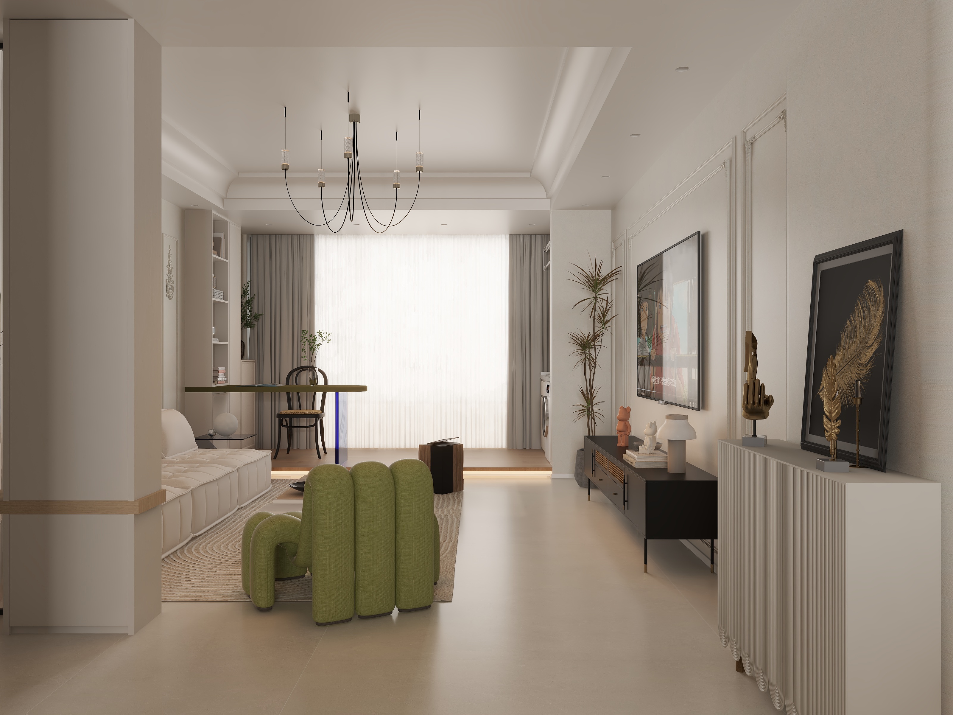 定北北-奶油法式-装修设计方案