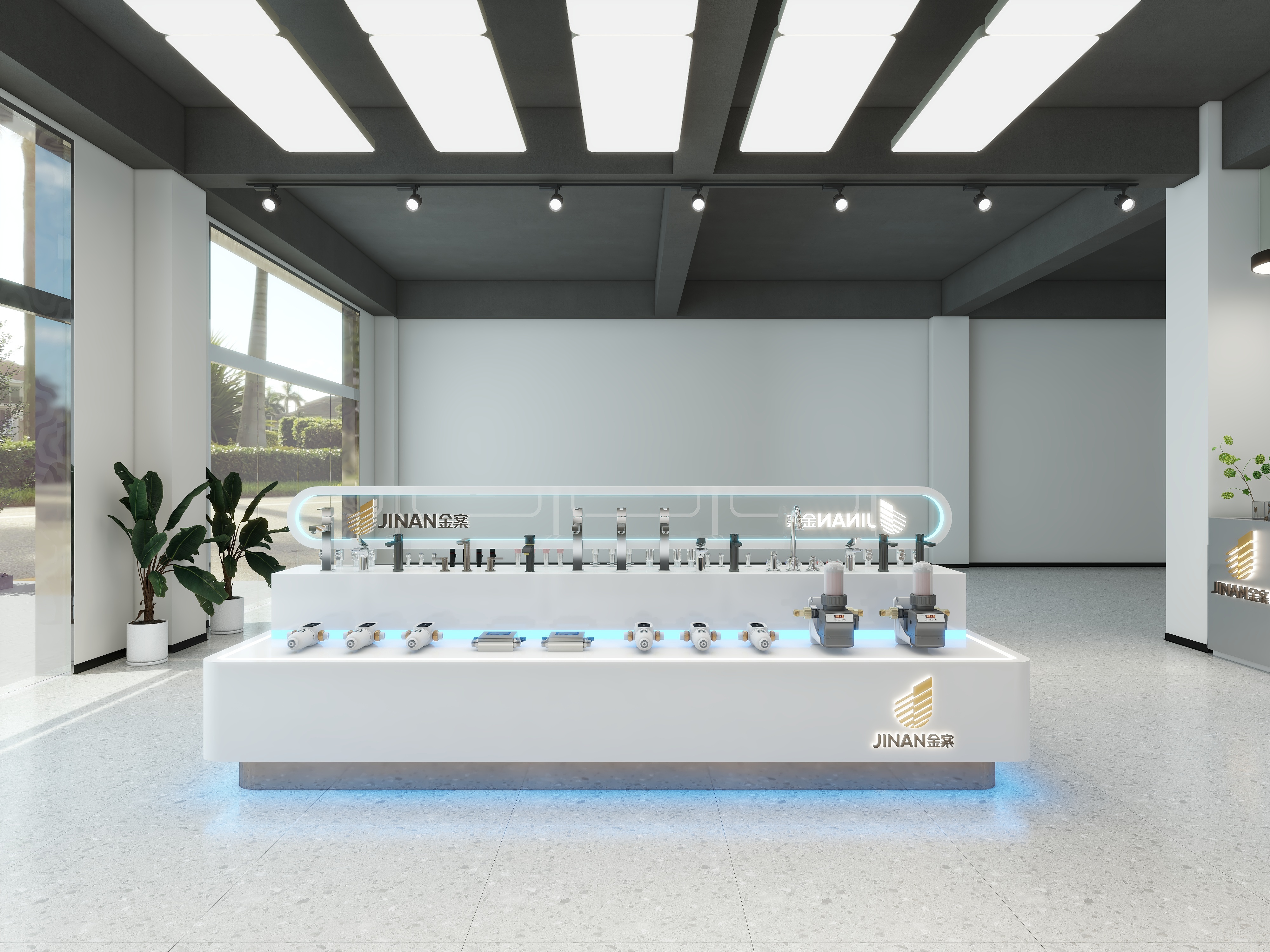 湛智华-工装地漏专卖店装修效果图