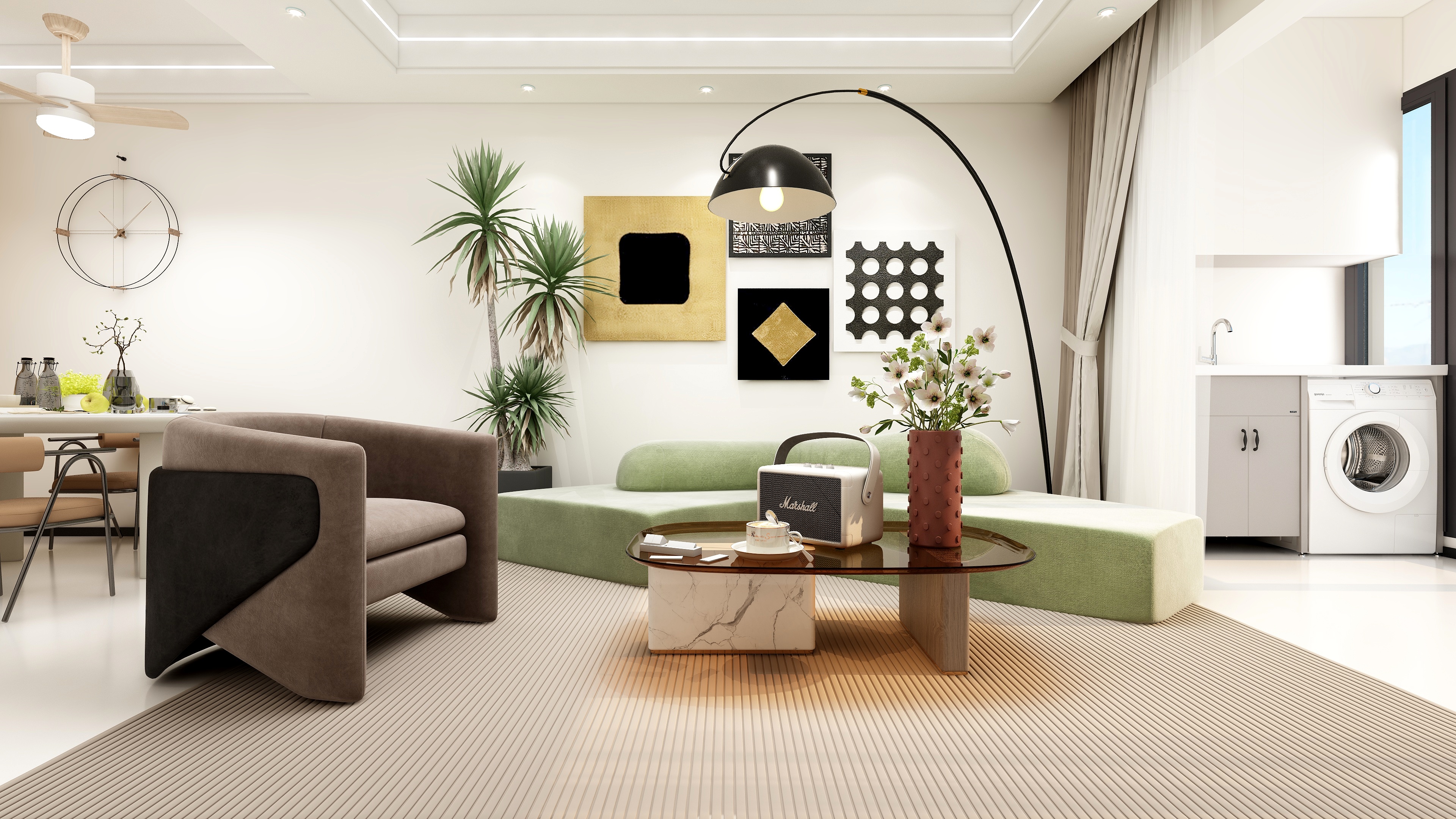 至简名设-文稳康-《隆安*东森悦府》65平现代简约|三居室装修效果图