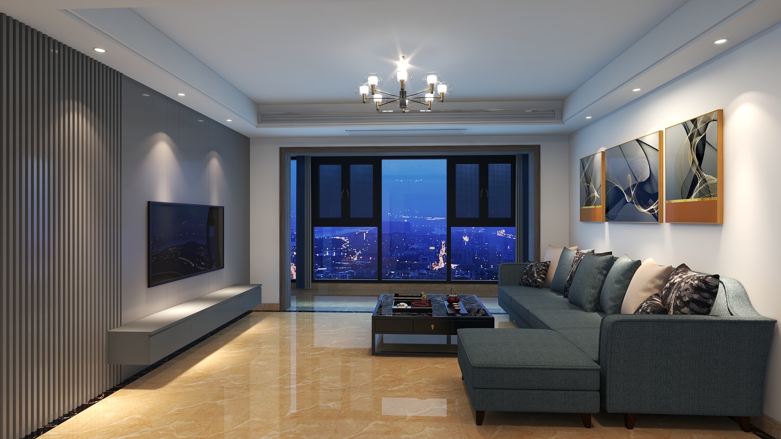 W_王东强-141㎡4室现代简约-装修设计方案