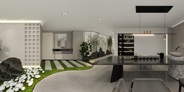 空间设计大米-展厅-装修设计方案