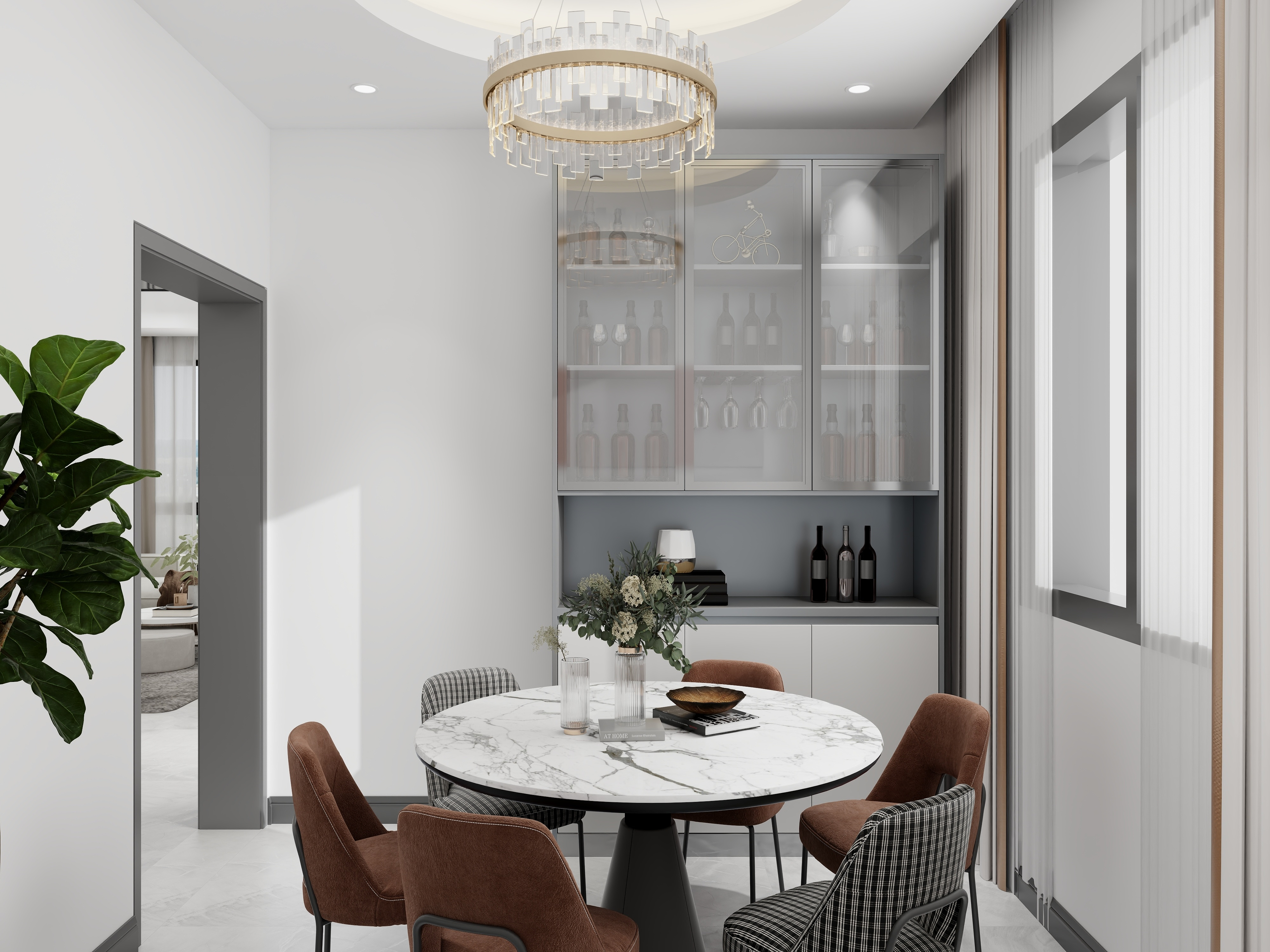 艺雅丽-75平现代简约复式装修效果图