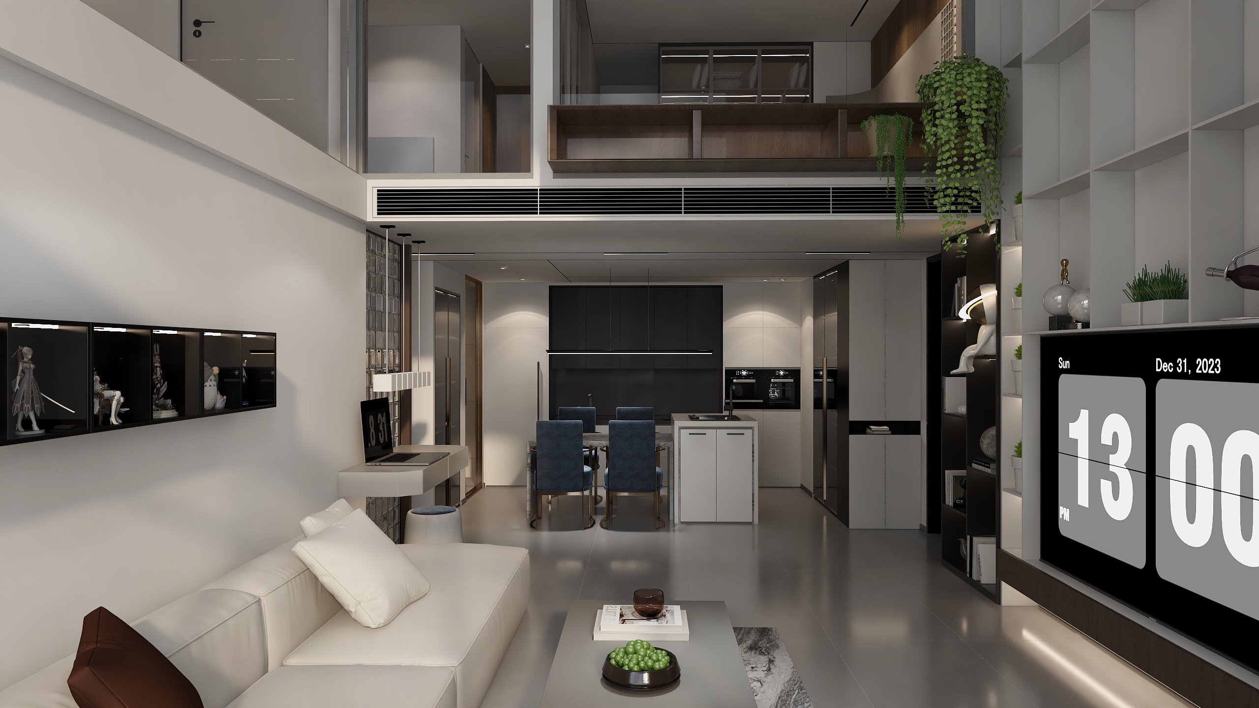 沙河壹格-53㎡1室-装修设计方案