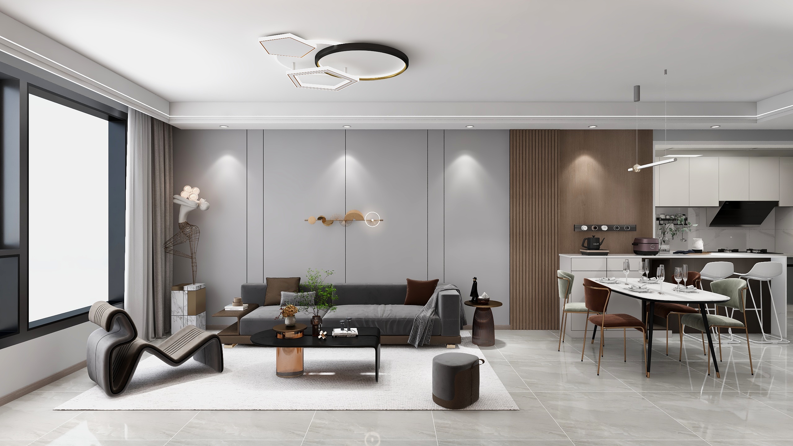 池传伟-东方壹号79㎡2室-装修设计方案